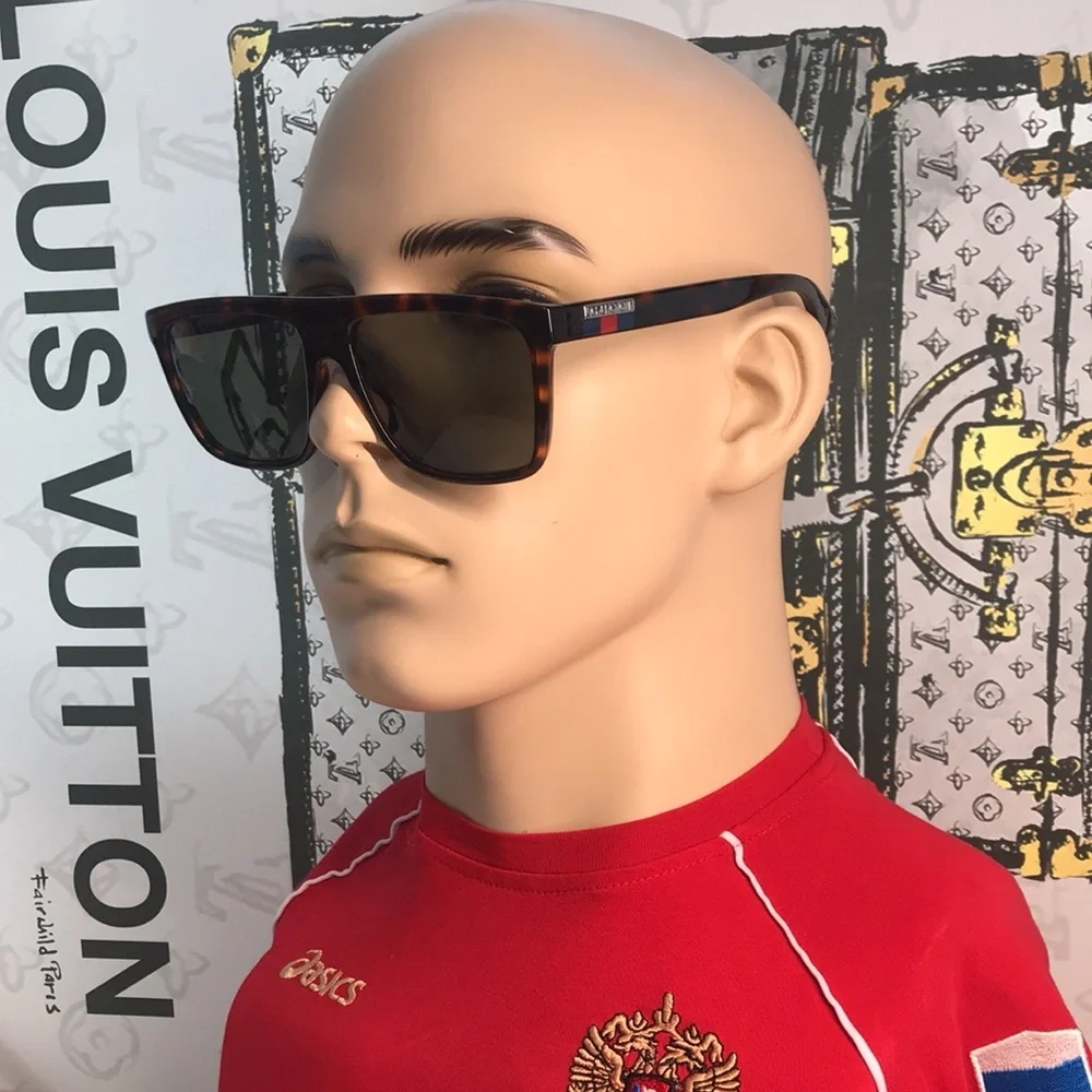 ✨ Brand New Gucci GG0748S 003 Sunglasses – Havana with Green Lenses ✨